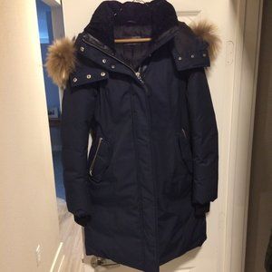 NWOT Mackage Kerry Winter Down Coat, Navy Small